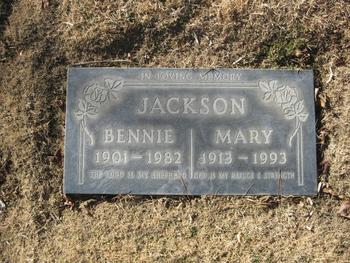 Jackson, Bennie gravesite