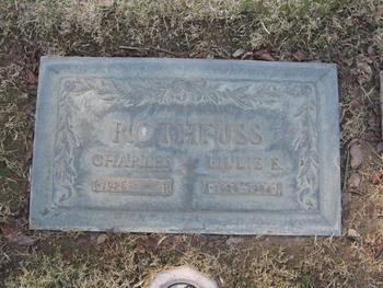 Rothfuss,   Lillie Elizabeth gravesite