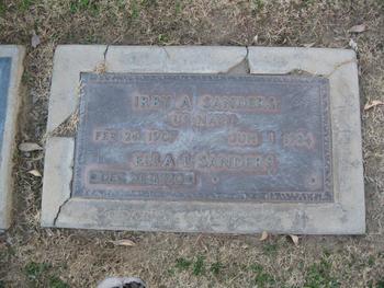 Sanders,   Ella L. gravesite