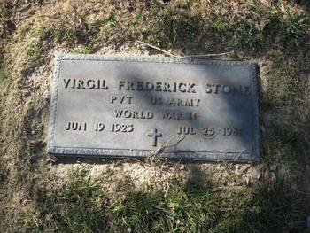 Stone,   Virgil Frederick gravesite