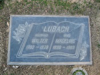 Lubach,   Madeline gravesite