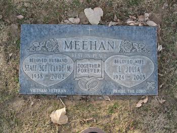 Meehan, L. Julia gravesite