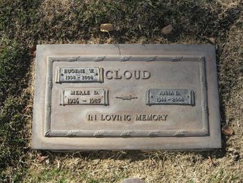 Cloud,   Anna Drusilla gravesite