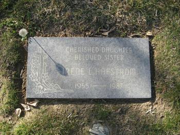 Hafstrom,   Irene Louise gravesite