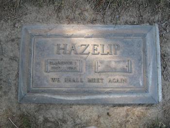 Hazelip,   Clarence Frederick gravesite