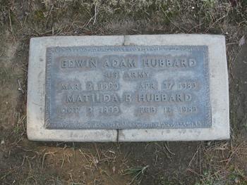 Hubbard,   Edwin Adam gravesite