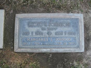 Johnson, Margaret Lillian gravesite