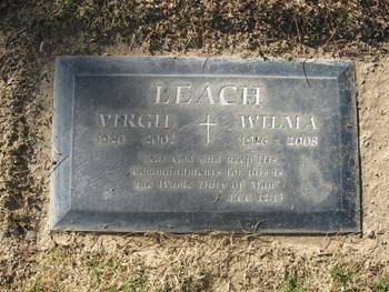Leach,   Wilma Juanita Nation gravesite