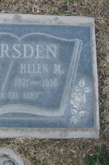 Marsden,   Helen M. gravesite