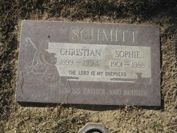 Schmitt,   Christian gravesite