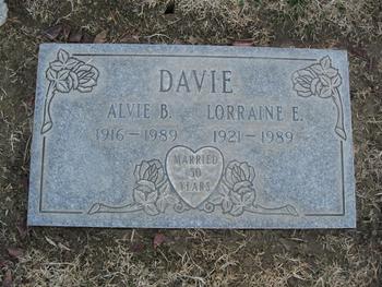 Davie,   Lorraine E. gravesite