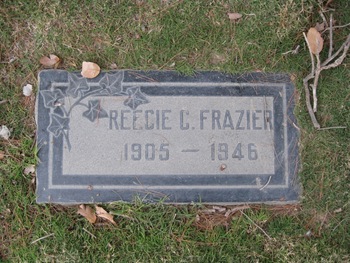 Frazier,   Reecie Carden gravesite