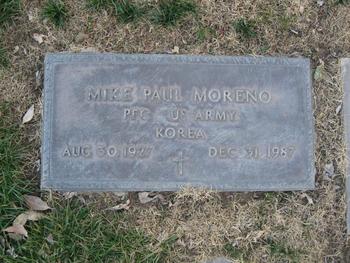 Moreno,   Mike Paul gravesite