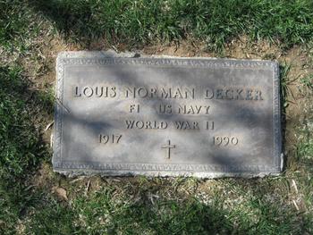 Decker,   Louis Norman gravesite