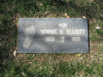 Elliott,   Winnie Hilton gravesite