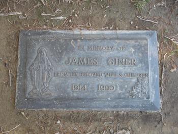 Giner,   James gravesite