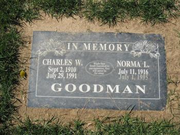 Goodman,   Charles Weslie gravesite