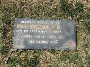 Holmes,   James Laval gravesite