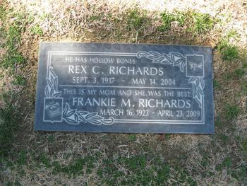 Richards,   Rex C. gravesite