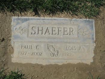 Shaefer,   Paul Clydean gravesite