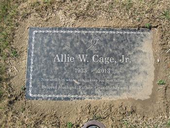 Cage, Jr.  Allie Willard gravesite
