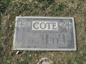 Cote,   Armand J. gravesite