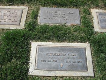 Gray,   Katharina gravesite