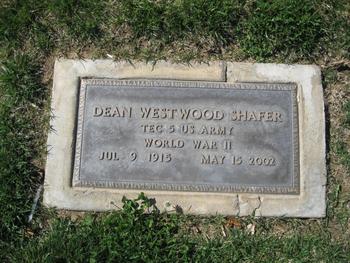 Shafer,   Dean Westwood gravesite