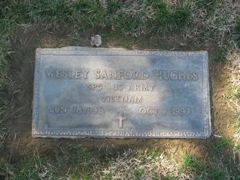 Hughes,   Wesley Sanford gravesite