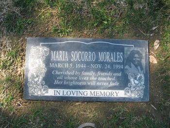 Morales,   Maria Socorro gravesite
