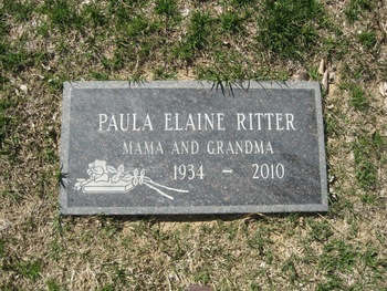 Ritter,   Paula Elaine gravesite