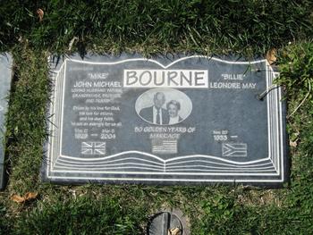 Bourne,   Leonore May ('Billie') gravesite