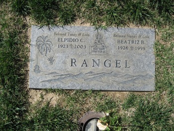 Rangel,   Elpidio C. gravesite