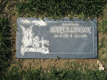 Lawson,   Mary Addell gravesite