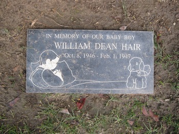 Hair, William Dean gravesite