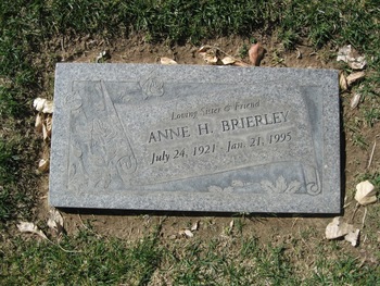 Brierly,   Anne gravesite