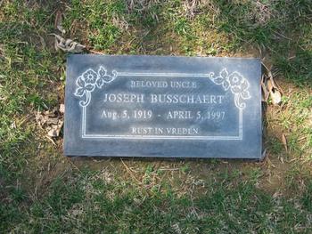 Busschaert,   Joseph gravesite