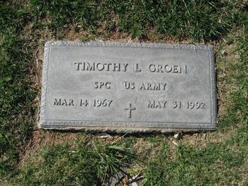 Groen,   Timothy L. gravesite