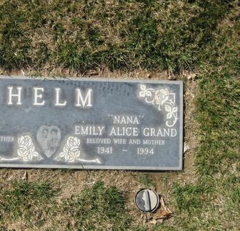 Helm,   Emily Alice gravesite