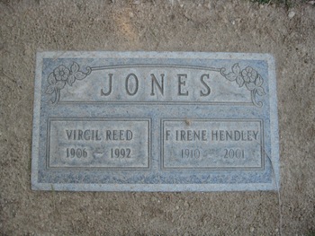 Jones,   F. Irene gravesite