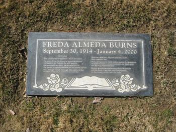 Burns,   Freda Almeda gravesite
