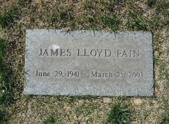 Fain,   James Lloyd gravesite