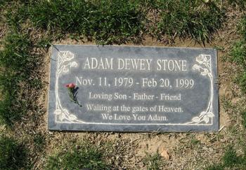 Stone,   Adam Dewey gravesite