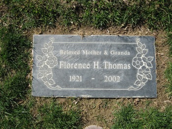 Thomas,   Florence H. gravesite