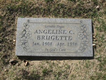 Brugette,   Angeline C. ('Angie') gravesite
