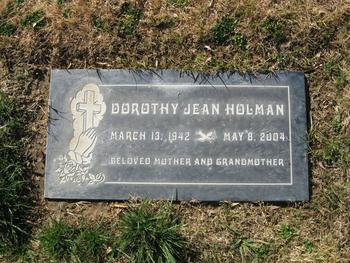 Holman,   Dorothy Jean gravesite