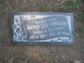 Payson,   Betty Lee gravesite