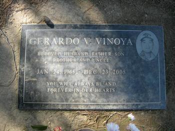 Vinoya,   Gerardo V. gravesite