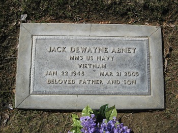 Abney, Jack DeWayne gravesite