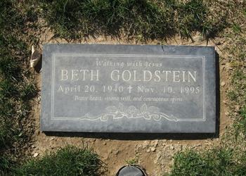 Goldstein,   Beth gravesite